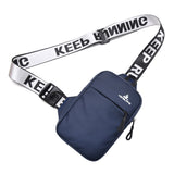 Fengdong small chest bag women mobile phone outdoor Sports men's mini shoulder female messenger bag Mart Lion Dark Blue China 