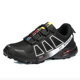 Men's Hiking Shoes Outdoor Leisure Sports Shoes Mountain Cycling Sports Shoes Comfortable Waterproof Outdoor Hiking Shoes MartLion BlakcWhite 39 CHINA