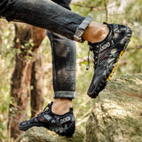 Outdoor men's hiking shoes Cross-country running mountaineering hiking sports casual Non-slip water Mart Lion   