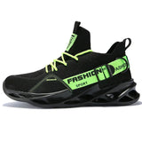Women and Men's Sneakers Breathable Running Shoes Outdoor Sport Casual Couples Gym Tenis Masculino MartLion g133Black Green 36 