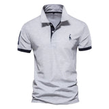 Summer Men's Polo Shirt Casual Short Sleeve Golf Shirts Homme Clothing T shirt for Men MartLion gray 5XL 