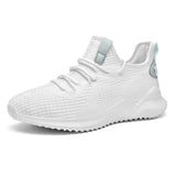 Casual Non-slip Running Shoes Men's Trendy Sport Lightweight Breathable Sneakers Footwear MartLion WHITE 39 