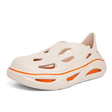 Summer Men's Slippers EVA Platform Outdoor Sandals Garden Clogs Beach Slippers Flip Flops Soft Slides Casual Shoes Mart Lion Khaki 39 
