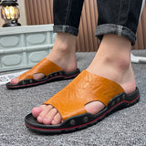 Men's Slides Slippers Summer Outside Men Sandals Breathable Classics Beach Slipper Flip Flop Anti-slip Casual Mens Shoes MartLion