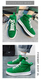  High-Top Men's Sneakers Microfiber Sneaker Platform Tennis Vulcanized Shoes Colorful Casual Men's Shoes MartLion - Mart Lion