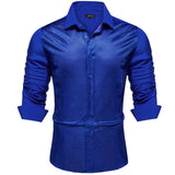 Long Sleeve Shirts Men's Metallic Sequins Prom Party Luxury Disco Shirts Designer Clothing MartLion CY-2385 S 