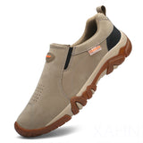 Men's Shoes Genuine Leather  Breathable Spring Autumn Casual Outdoor Non Slip Sneakers zapatos de hombre deportivo Mart Lion Khaki 39 