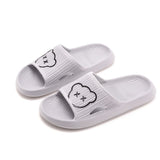 Thick Platform Slipper Women Korean Eva Slippers Home Flip Flops Ladies Soft Sole Cloud Sandals Mart Lion Gray 36-37 