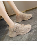 Dad Shoes Women's Spring and Autumn Women's All-match Thick-soled White Sneakers Casual MartLion   