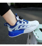 Children Tennis For Girls and Boys White School Shoes Kids Sneakers Button Lightweight Flats MartLion   