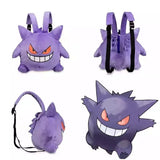 Cute Pokemon Backpack Kawaii Japanese Style Plush Bag Gengar Eevee Snorlax Backpack Schoolbag Cosplay Props Gifts MartLion   