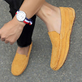 Suede Leather Men's Loafers Luxury Casual Shoes Boots Handmade Slipon Driving  Moccasins Zapatos Mart Lion   