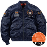 Winter Men's jackets bomber coat racing motorcycle Clothes luxury aviator tactical Field vintage military Clothing MartLion 9855A Navy M 