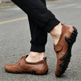Genuine Leather Luxury Men's Octopus Casual Loafers Dress Formal Moccasins Footwear Driving Sandals Shoes MartLion   