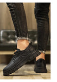 Genuine Leather Shoes Men's Loafers Soft Cow Leather Casual Footwear Black Sneakers Zapatos Casuales Hombres MartLion   