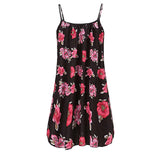 Women's Summer Casual Vest Sleeveless Bohemian Print Loose Tank Large Dress MartLion   