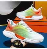 Men's Running Shoes Designer Mesh Breathable Sneakers Lace-Up Outdoor Sports Tennis Walking Mart Lion   