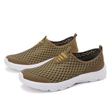 Men's Sneakers Casual Shoes Tenis Luxury Trainer Race Breathable Loafers Running MartLion Khaki 38 