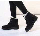 Women Boots Winter Ankle Winter Shoes Female Snow Mujer Warm Plush Mart Lion   