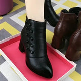 Summer Women Chunky Ankle Boots Designer High Heels Shoes Party Pumps Winter Chelsea Zapatos Mart Lion   