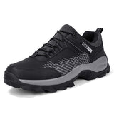 Autumn Leather Men's Sneakers Chunky Shoes Heighten Casual Damping Tennis Black Waterproof Mart Lion Black 39 