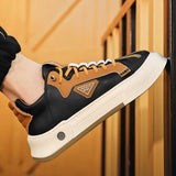 Men's Sneakers Vulcanized Shoes Lace Up Shell Head Design Skateboarding Running Tennis Sports Casual Outdoor Mart Lion   