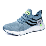 Men's Shoes Sneakers Breathable Casual Running Luxury Tenis Sneaker Footwear Summer Tennis MartLion Blue 37 