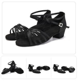 Latin Dance Shoes for Women Girls Children child kids Ballroom Tango Salsa Latin Dancing Medium Heels Training MartLion   