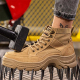 men's Indestructible Shoes Safety Boots Steel Toe Anti-smash Anti-puncture Work Outdoor Military Tactical MartLion   