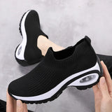 Sneakers Women Casual Sport Shoes Ladies  Cushion Running Mesh Breathable Vulcanized MartLion black 35 