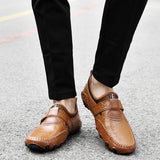 Golden Sapling Men's Loafers Casual Flats Retro Leather Shoes Driving Flat Leisure Loafer Dress MartLion   