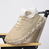 Winter Men Boots Warm Plush Snow Boots Suede Leather Casual Shoes with Fur Winter Outdoor Sneakers Non-slip