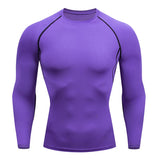 Men's T Shirt Outdoor Training Fitness Gym Jogging Running Sweatshirt Bat/-Man Compression Shirts Tight Elastic MartLion 11 S CHINA