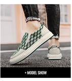 Men's Casual Shoes Geometric Figure Breathable Slip-on Loafers Street Cool Youth Flat Skateboard Mart Lion   