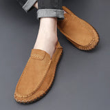 Leather Men Loafers Super Soft Casual Shoes For Men Slip On Male MartLion   