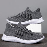 Men's Casual Shoes Lightweight Soft Breathable Vulcanized Outdoor Breathable Mesh Sports Zapatillas MartLion   