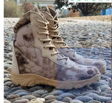 Camouflage Men's Boots Work Shoes Desert Tactical Military Autumn Winter Special Force Army MartLion beige5 39 