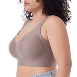 Push UP Bra for Women Seamless Plus Size Bras Thin Cup Wireless Bralette Brassiere MartLion   