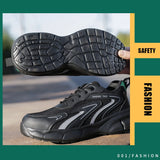  Rotating Button Safety Shoes Men's Work Sneakers Indestructible Puncture-Proof Protective Work Boots Steel Toe MartLion - Mart Lion