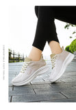 High Appearance Level Thick Sole Increase Mesh Lace-up All Non-slip Breathable Sports Women's Single Shoes MartLion   