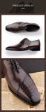 Men's Handmade Dress Shoes Luxury Leather Oxford Daily Wear Casual Office Coffee Black MartLion   