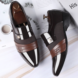 Former Men's Shoes Black Leather Luxury Party Office Casual Loafers Zapatos De Vestir Hombre Mart Lion   