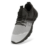 Men's Running Shoes Sport Lightweight Walking Sneakers Summer Breathable Zapatillas Sneakers Mart Lion Dark Gray-2 37 