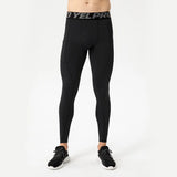Men's Running Tights Compression Fitness Pants Elastic Running Basketball Sports Workout Tights Gym Running Training Leggings MartLion black XXL