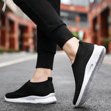 Men's Shoes for Sneakers Summer Breathable Women's Light Flat Non-slip Casual Walking Sports Lazy Red MartLion   