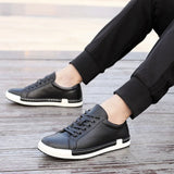 Sneakers Men's Casual Shoes Flat Soft Footwear Classic Black Brown MartLion Black 45 