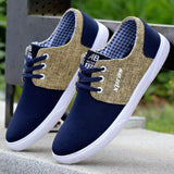 Men's Espadrilles Canvas Shoes Basic Flats Comfort Loafers Casual Sneakers Black Mart Lion   