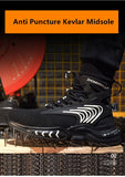 winter work shoes anti smashing plastic toe safety anti punctue casual lightweight men's work sneakers MartLion   