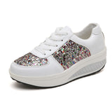 Women Sneakers Shoes High Top Bling Vulcanized Platform Causal Spring Mart Lion   