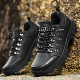 Leather Men's Sneakers Winter Waterproof Boots Outdoor Warm Boot Autumn Sneakers Hiking Non-slip On Ice Rubber Shoes Mart Lion   